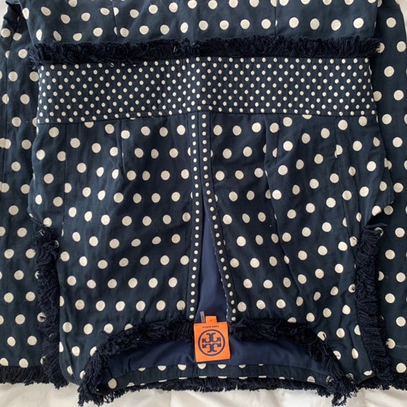 Tory Burch polka dot midi dress (navy, size 4) - Picture 7 of 7